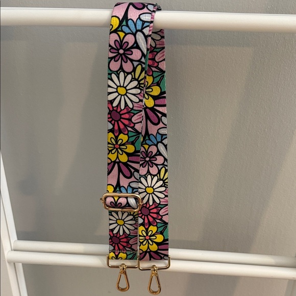 zooeass Accessories - Floral Multicolor Strap with Gold Hardware